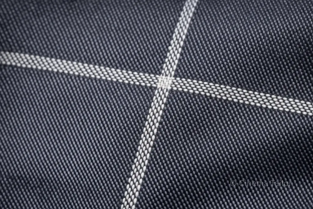 Detailed bold windowpane check suit fabric